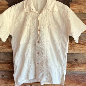 Men's White Short Sleeve Shirt